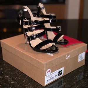 Rare Christian Louboutin - Funky 120 Patent Metal